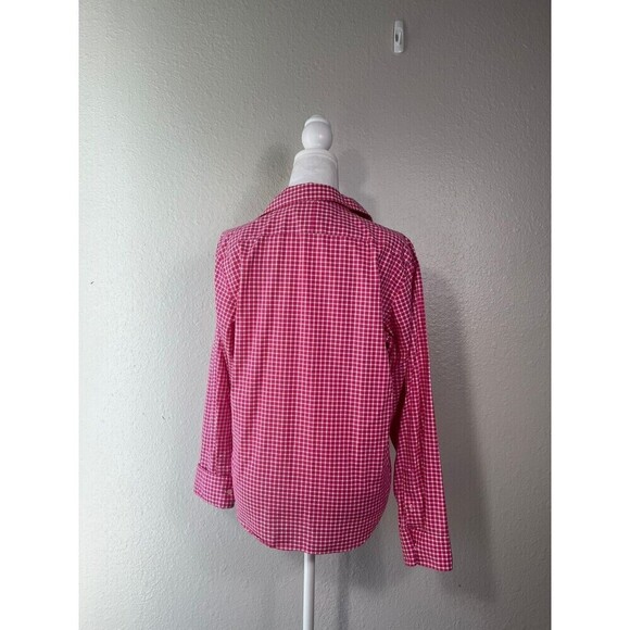 Ralph Lauren Pink Check Long Sleeve Button Up Shirt Medium - Picture 3 of 7